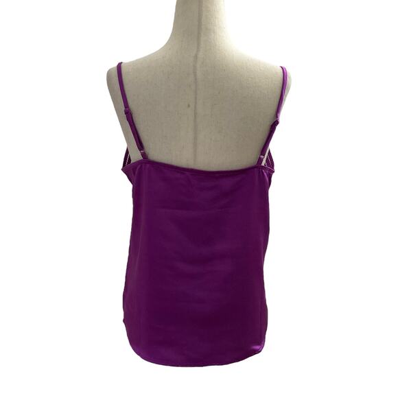 Boho 72 Boutique Purple Satin Spaghetti Strap Tank Top Women Size Small | 10H-4 - Picture 2 of 7